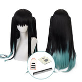 Halloweez Muichirou Cosplay Wig - High-Quality Synthetic Fiber with Adjustable Size for Cosplay and Halloween - Halloweez